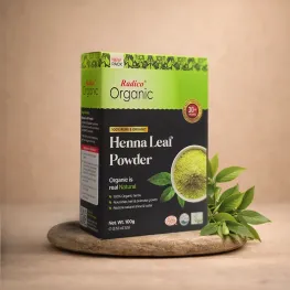 Radico Organic Henna Leaf Powder – Natural Hair Color & Shine