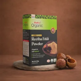 Radico Organic Reetha Fruit Powder – Gentle Herbal Cleanser